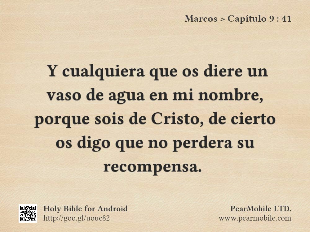 Marcos, Capítulo 9:41